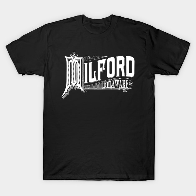 Vintage Milford, DE T-Shirt by DonDota
